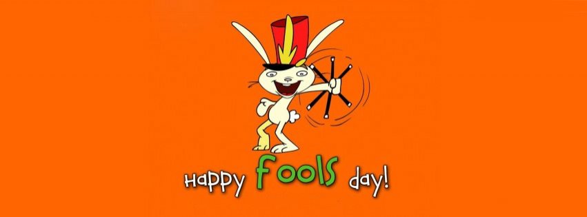 April Fools Magician Rabbit Facebook Cover Photo 