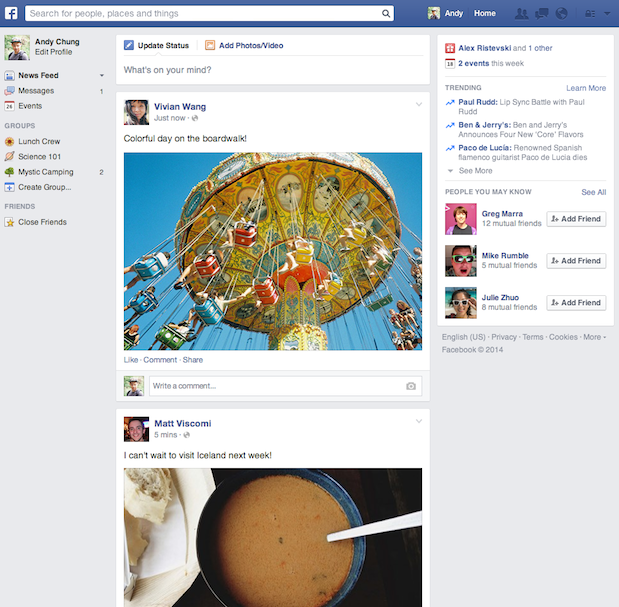 Facebook Finally Releasing The Redesigned News Feed To Everyone With Some Improvements