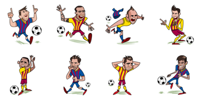 FC Barcelona Facebook World Cup2014 Sticker
