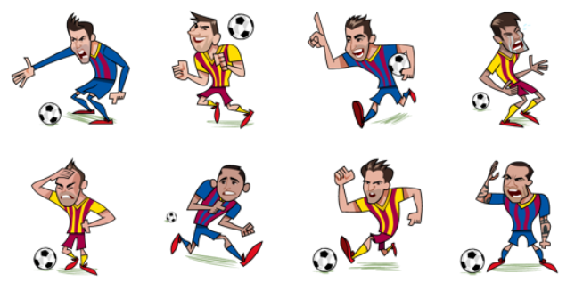FC Barcelona Facebook World Cup 2014 Free Sticker 