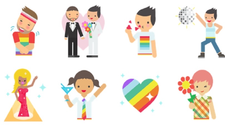 Facebook Pride Stickers