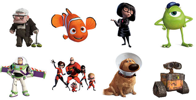Pixar Facebook Stickers 
