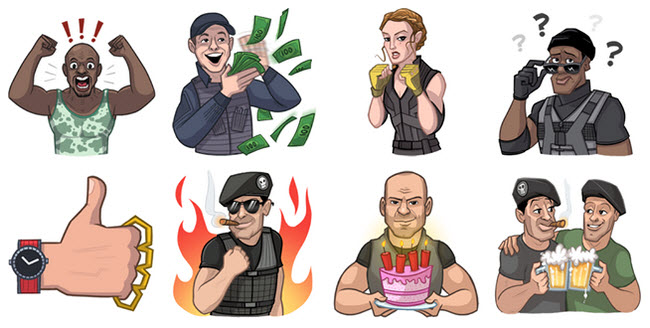 The Expendables 3 Movie Facebook Sticker