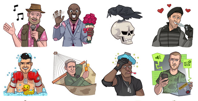 The Expendables 3 Movie Facebook Sticker