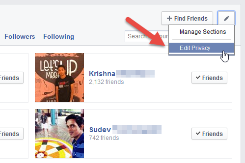 How to Hide Your Facebook Friends List From Public and Other Friends  2014 - Step2