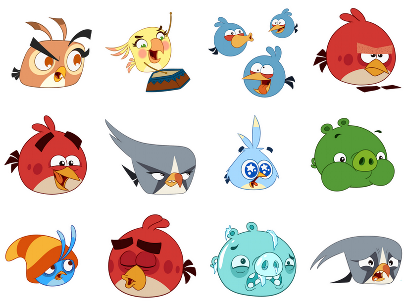Angry Birds Facebook Stickers