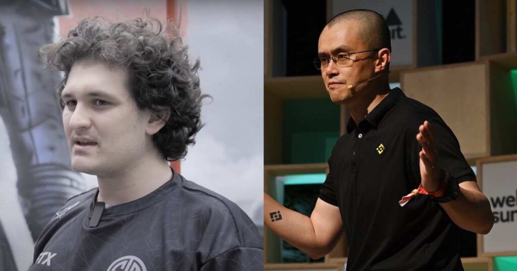 In Picture: Sam Bankman-Fried - CEO of FTX and Changpeng Zhao - CEO of Binance